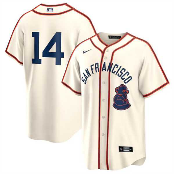 Mens San Francisco Giants #14 Patrick Bailey Cream 2024 Rickwood Classic Stitched Baseball Jersey Dzhi->san francisco giants->MLB Jersey